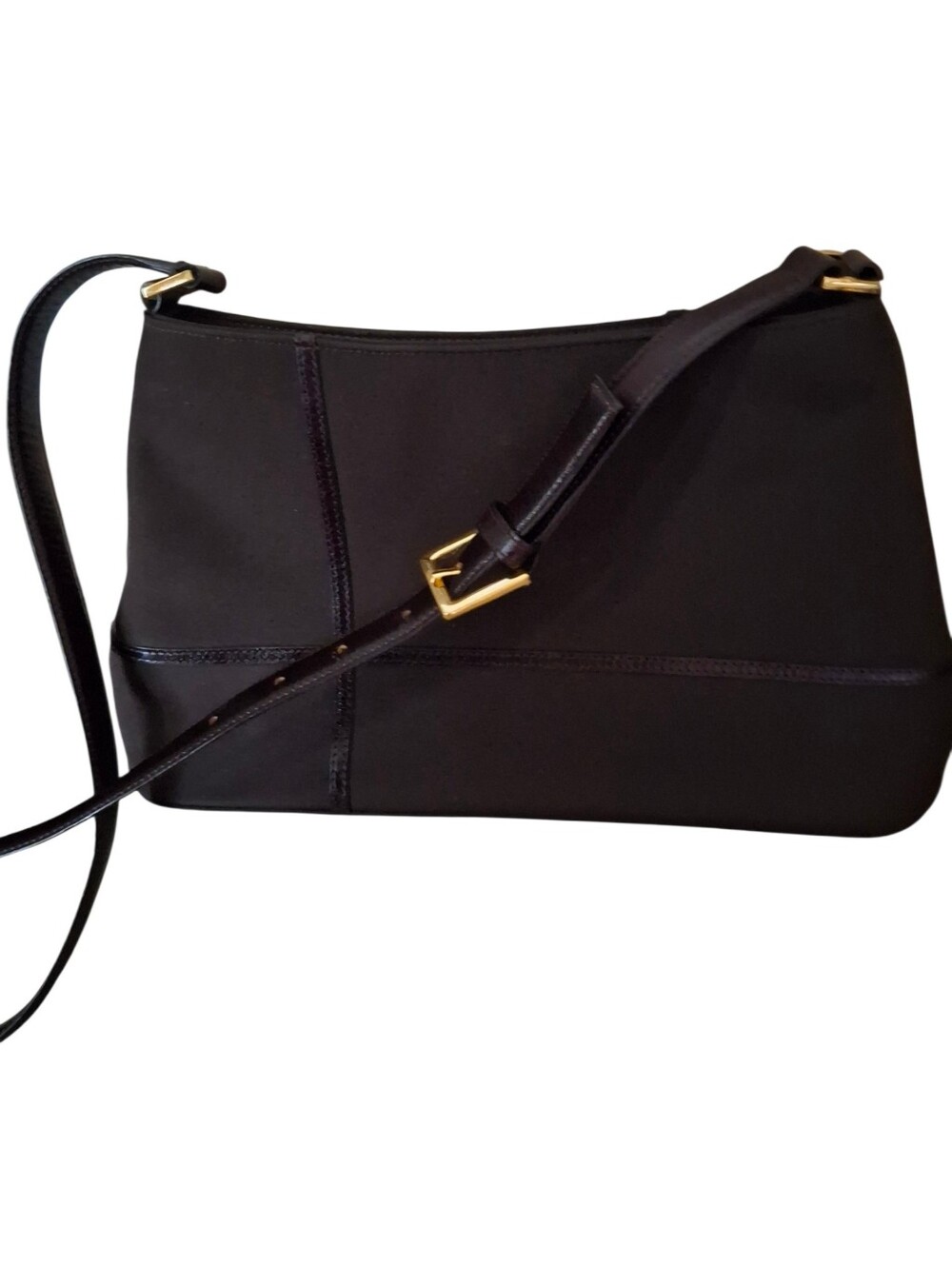Etienne Aigner Vintage Brown Nylon Purse